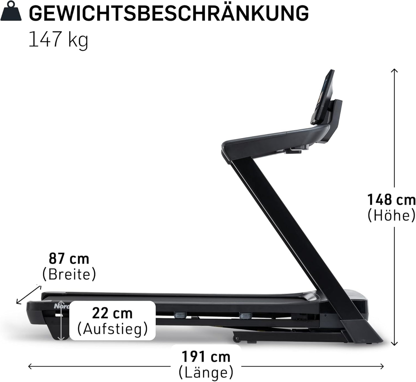 NordicTrack T-Serie: Laufband für Zuhause mit Steigung, Bluetooth & hoher Tragkraft
