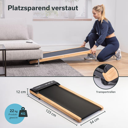 Skandika Nordik Walking Pad: Laufband für Home Fitness & Büro, mit Steigung