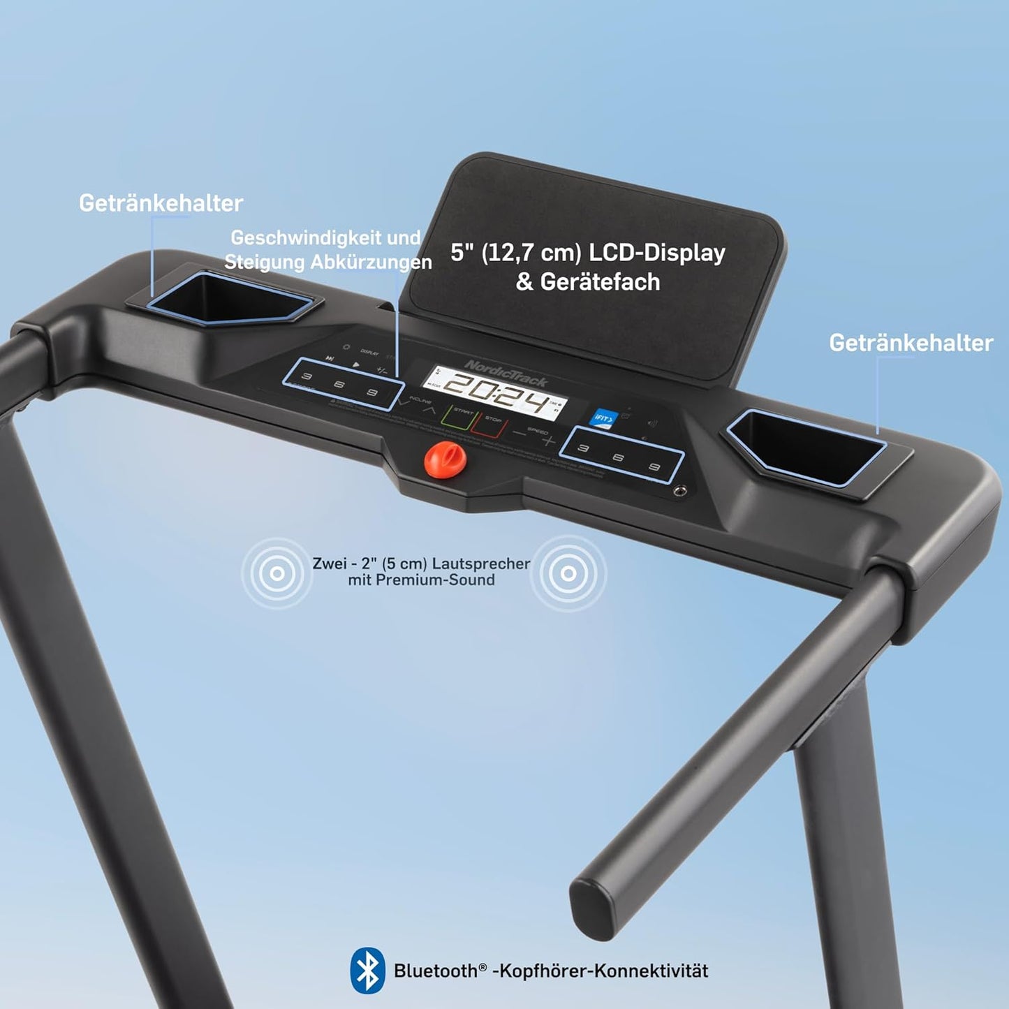 NordicTrack T-Serie: Laufband mit Steigung & Bluetooth, ideal fürs Heimtraining