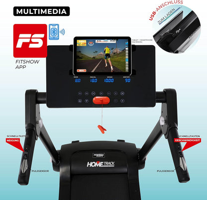 Miweba Sports HT3000 Laufband: 3.5 PS, 10 mph, 15% Steigung, App
